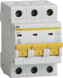 Выключатель автоматический IEK ВА47-29 40А 3Р 4.5кА С / MVA20-3-040-C