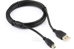 Кабель USB2.0 AM-miniBM 1.8м Cablexpert экран феррит.кольцо черный CCF-USB2-AM5P-6