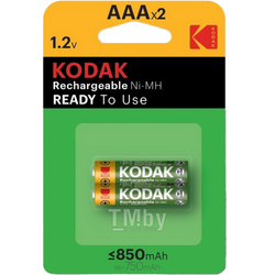 Аккумулятор Ni-Mh 1,2V (AAA) 850мА/ч (2 шт.) Kodak K-R3850/2