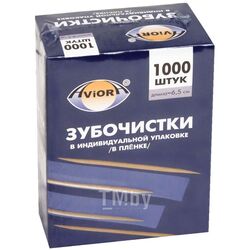Зубочистки в индивидуальной PE упаковке (прозр) 1000 шт Aviora 401-488