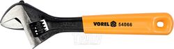 Ключ разводной с обрезиненой желтой ручкой 200мм Vorel 54066