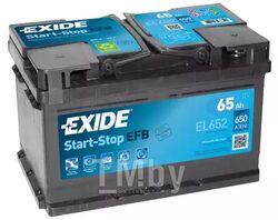 Аккумулятор Start-Stop EFB 65Ah 650A (R+) 278x175x175 mm EXIDE EL652
