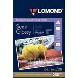 Фотобумага Lomond Semi Glossy Warm 10x15 250 г/кв.м 20 листов (1103305)