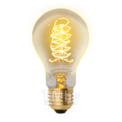 Декоративная лампа накаливания Uniel Vintage IL-V-A60-40/GOLDEN/E27 CW01, форма «A»