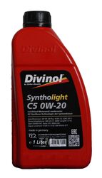 Масло моторное DIVINOL SYNTHOLIGHT C5 0W-20 1л DIVINOL 49530-K007