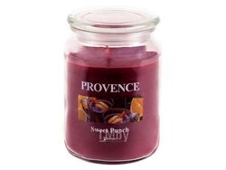 Свеча в стеклянном подсвечнике в виде банки "сладкий пунш" 9x14 см/510 г Provence 565071