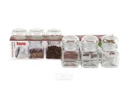 Набор банок для специй стеклянных 6 шт. 120 мл Toro 360622