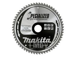 Диск пильный для дисковой пилы MAKITA 210х30 60T Specialized алюминия латуни бронзы пластика и ламината Makita B-31485