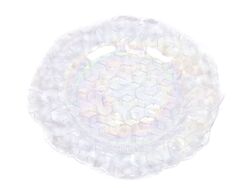Тарелка мелкая стеклянная декоративная "Перламутр" 28 см (арт. 343528C, код 187089)