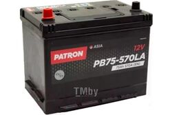 Аккумулятор PATRON ASIA 12V 75AH 570A (L+) B1+B6 270x173x222mm 16,6kg PATRON PB75-570LA