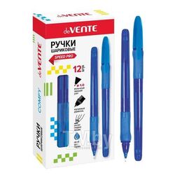 Ручка шариковая d=1 мм "Comfy" серия Speed Pro, полупрозр. трёхгран.корпус, синяя deVente 5073819