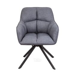 Кресло мягкое Седия Virginia (ткань темно-серый MQ001-5/черный)