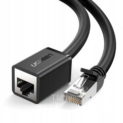 Кабель UGREEN Cat 6 F/UTP Ethernet RJ45 Extension Male/Female Patch Cords 1m NW112 (Black) 11279