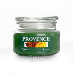 Свеча в стеклянном подсвечнике в виде банки "специи" 10x8 см/300 г Provence 565106