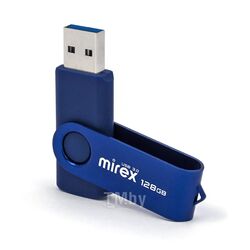 USB-флеш-накопитель 128GB USB 3.0 FlashDrive SWIVEL DEEP BLUE Mirex 13600-FM3BS128