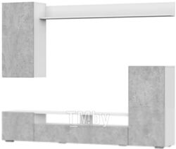 Стенка NN мебель МГС 4 (белый/цемент светлый)