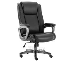 Кресло офисное BRABIX PREMIUM Solid HD-005, НАГРУЗКА до 180 кг, рециклированная кожа, черное, 531941