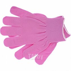 Перчатки нейлон, 13 класс, цвет "розовая фуксия", L 67821