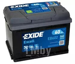 Аккумуляторная батарея 60Ah EXIDE EXCELL 12V 60AH 540A ETN 0(R+) B13 242x175x175mm 14.1kg