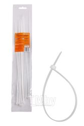 Стяжки (хомуты) кабельные 4,8x350 мм, пластиковые, белые, 10 шт. ACTN11