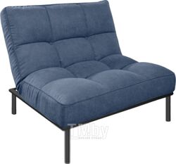 Кресло мягкое Bo-Box Кио (черный муар/бриз 23 синий)