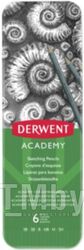 Набор простых карандашей Derwent Academy Sketching Tin / 2301945 (6шт)
