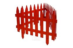 Забор декоративный "GOTIKA" №3 артикул 50312, 7 шт длина 3,10 м терракот GardenPlast 4814132000397