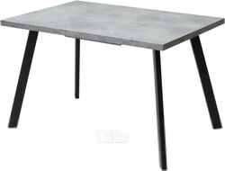 Обеденный стол M-City Brick M 120 / DEDBRICKMBETPORBLK120 (бетон портленд/черный)