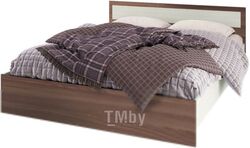Двуспальная кровать Стендмебель Гармония КР-601 160 (ясень шимо светлый/ясень шимо темный)