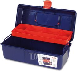 Ящик для инструмента пластмассовый с лотком 21 (310x160x130 мм) (121005) (TAYG)