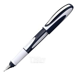 Ручка перьевая M "Ray " пласт., т..-синий/св.-серый, патрон синий Schneider 168203