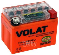 Аккумуляторная батарея AKБ 4Ah Volat YTX4L-BS(iGEL) R+, 50 A, 113x70x86 VOLAT YTX4L-BS(iGEL)