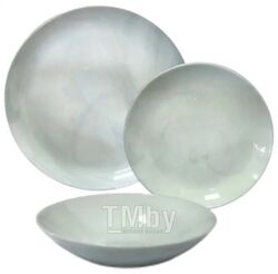 Набор тарелок стеклокерамических "diwali granit marble" 18 шт. 19/20/25 см Luminarc Q0216