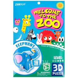 Пазл 3D "Zoo" ELEPHANT. Игрушка Darvish SR-T-3358-3