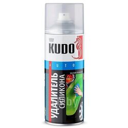 Антисиликон удаляет силикон, масляные и жировые загрязнения, воск, грязь, нагар с металлических и стеклянных деталей, аэрозоль 520 мл. KUDO KU-9100