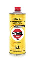 Моторное масло MITASU 20W40 1L 4-STROKE MA2 (API SL SJ JASO MA2) MJ-944-1