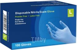 Перчатки одноразовые Nitrile Gloves Нитриловые (L, 100шт)