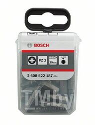 Набор бит Extra Hard PZ2 x 25мм в упаковке "Tic Tac" (25шт) (2608522187) (BOSCH)