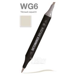 Маркер перм., худ. "Brush" двусторонний, WG6, теплый серый 6 Sketchmarker SMB-WG6