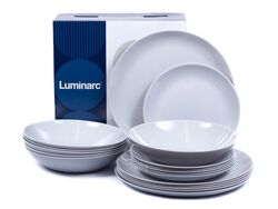 Набор тарелок стеклокерамических "diwali granit" 18 шт. 19/20/25 см Luminarc P2921
