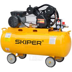 Воздушный компрессор SKIPER IBL3100V (до 300 л/мин, 8 атм, 100 л, 220 В, 2.2 кВт)