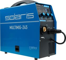 Полуавтомат сварочный Solaris MULTIMIG-245 (MIG/MMA/TIG) (220В; евроразъем; горелка 3м; смена полярности)
