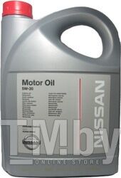 Моторное масло NISSAN OE 5W30 5L API: SL CF ACEA: A5 B5 KE90099943