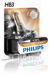 Лампа Philips (HB3) 12V/65W/P20d ближнего/дальнего света Premium 9005PRB1
