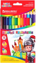 Набор цветных карандашей Brauberg 180836 (12цв)