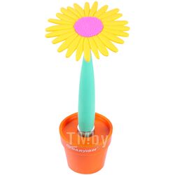 Ручка шариковая Darvish Цветок в горшке / DV-11827 (синий)