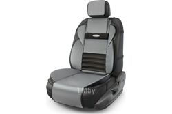 Накидка на сиденье Multi Comfort, анатомическая, 6 упоров, 3 предмета, материал экокожа, чёрн./т.серый AUTOPROFI MLT-320G BK/D.GY