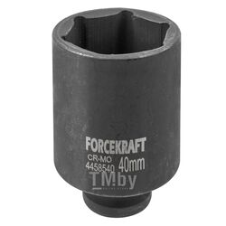 Головка ударная глубокая 1/2", 40мм (6гр.) FORCEKRAFT FK-4458540