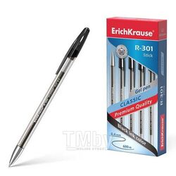 Ручка гелевая R-301 Classic Gel Stick 0.5 черный Erich Krause 53347