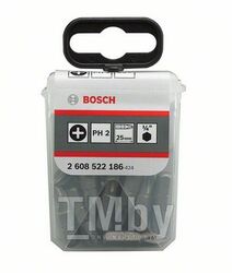 Набор бит Extra Hard PH2 x 25мм в упаковке "Tic Tac" (25шт) (2608522186) (BOSCH)